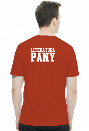 Literatura Pany - Męski T-shirt (Tył)