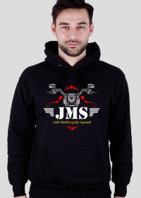 Bluza czarna/kaptur z logo JMS BAND