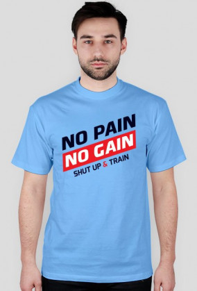 BStyle - No Pain No Gain ( Koszulka na siłownie, koszulka motywacyjna)