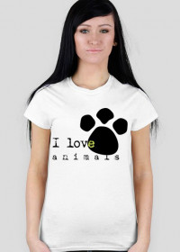 koszulka I LOVE ANIMALS