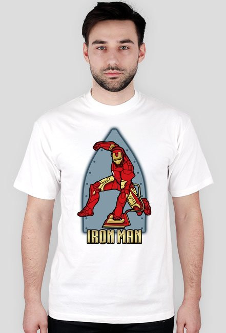 Iron Man ironing - koszulka męska