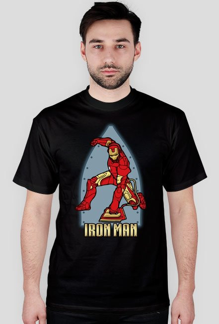 Iron Man ironing - koszulka męska