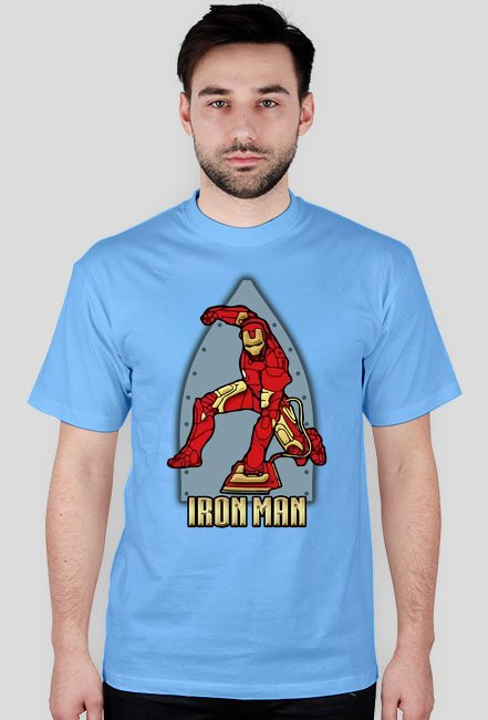 Iron Man ironing - koszulka męska