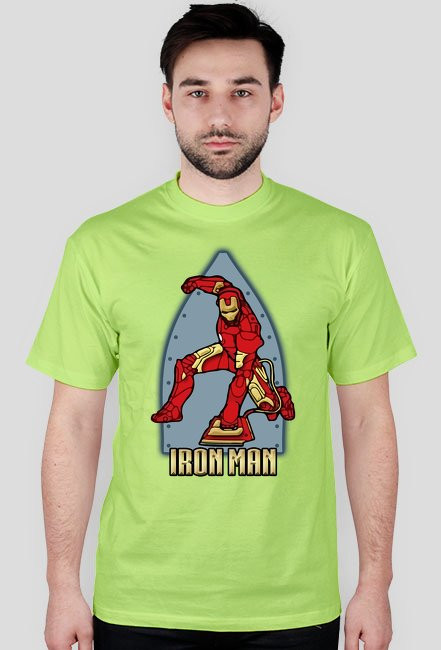 Iron Man ironing - koszulka męska