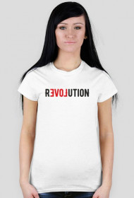 Koszulka z napisem rEVOLution