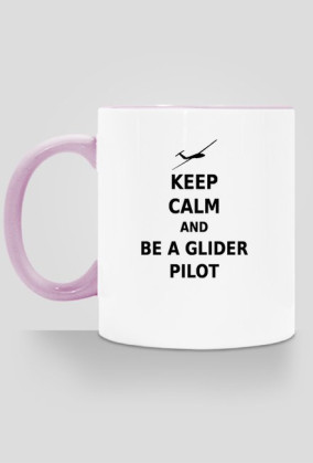 Kubek Keep Calm z kolorowym uchem