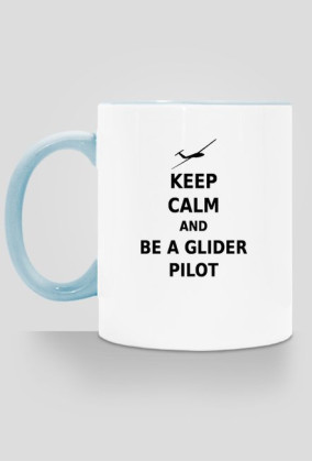 Kubek Keep Calm z kolorowym uchem