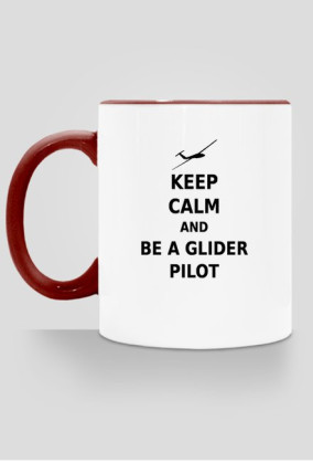 Kubek Keep Calm z kolorowym uchem