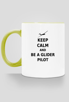 Kubek Keep Calm z kolorowym uchem