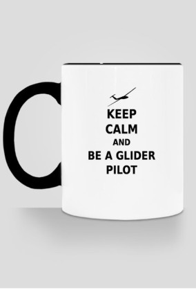 Kubek Keep Calm z kolorowym uchem