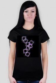 SQUARES T-shirt damski