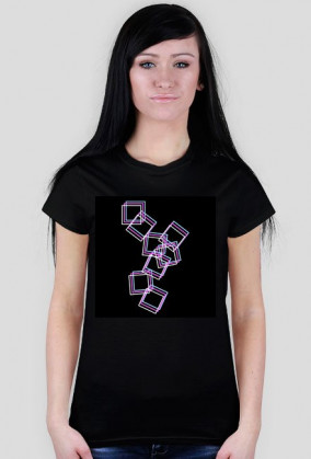 SQUARES T-shirt damski