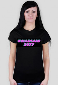 #WARSAW2077 T-shirt damski