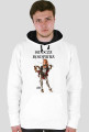 Smoczyca - bluza biało/czarna męska