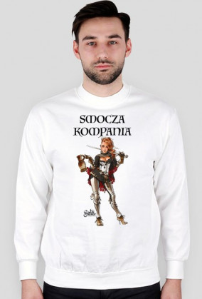 Smoczyca - biała bluza