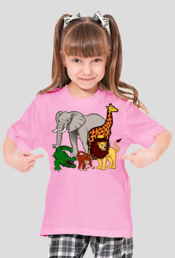 Koszulka dziecięca z nadrukiem ZOO