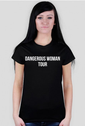 Bluzka Damska Dangerous Woman Tour Czarna