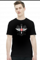AeroStyle - męska czarna koszulka lotnicza - korpusówka