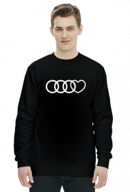 'Audi heart' bluza męska,bez kaptura