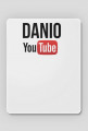 Podkładka pod myszkę - Danio YouTube - biała
