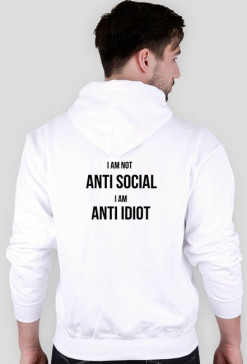 Hoodie 'anti idiot'