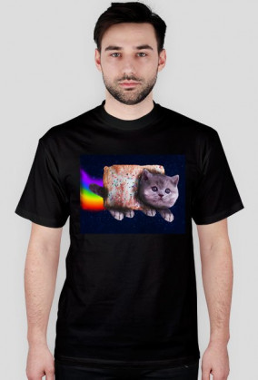 nyan cat real koszulka (męska)