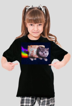 nyan cat real koszulka (dziecięca) dziewczęca