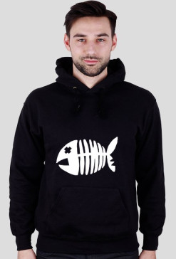 hoodie logo czarna