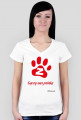 Łączy nas psinka - koszulka damska V-neck