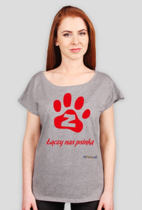 Łączy nas psinka - koszulka damska oversize