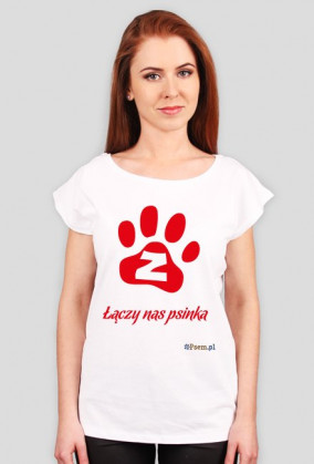 Łączy nas psinka - koszulka damska oversize