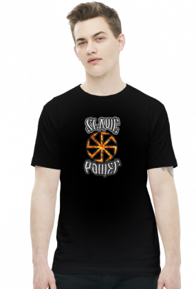 Slavic Power Czarny Męski Podkoszulek, Koszulka Męska, Men's T-Shirt