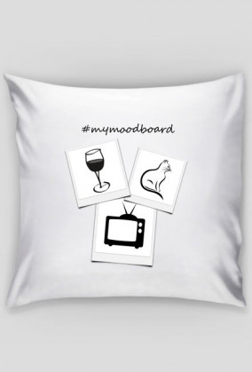#moodboard - Poducha Wino/Koty/TV