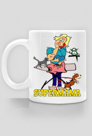 Supermama kubek prezent na Dzień Matki