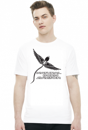 AeroStyle - koszulka męska "Natural born aviator"