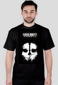 Call of Duty Ghosts- koszulka męska: czarna (nadruk z dwóch stron)