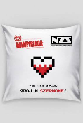 Poduszka #GrajwCzerwone