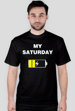 "My saturday" - koszulka męska