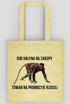 Torba na zakupy z Nosaczem Sundajskim "Promocyje rzucili"
