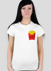 fries white t-shirt