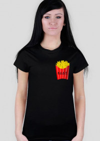 fries black t-shirt