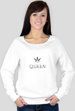 queen white sweatshirt