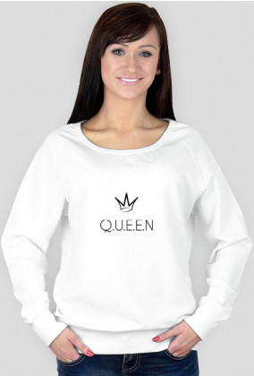 queen white sweatshirt