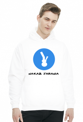 Bluza kangur Nakaz Jarania White