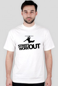 Street workout logo - koszulka - biała