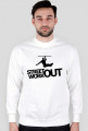 Street workout logo - longsleeve - biały