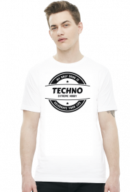 Koszulki męskie TECHNO biała.