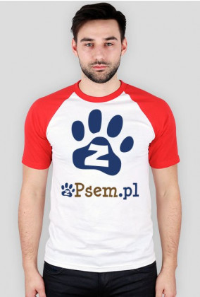 zPsem.pl - koszulka męska kolorowe rękawy