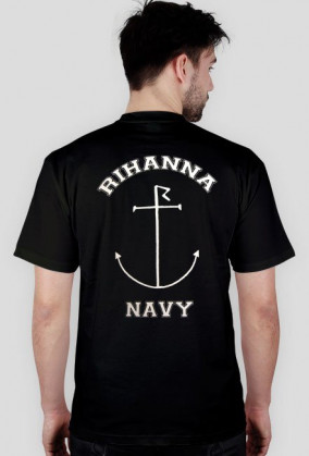 Koszulka RIHANNA NAVY (nadruk z tyłu koszulki) czarna