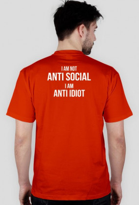 T-shirt 'anti idiot' 2